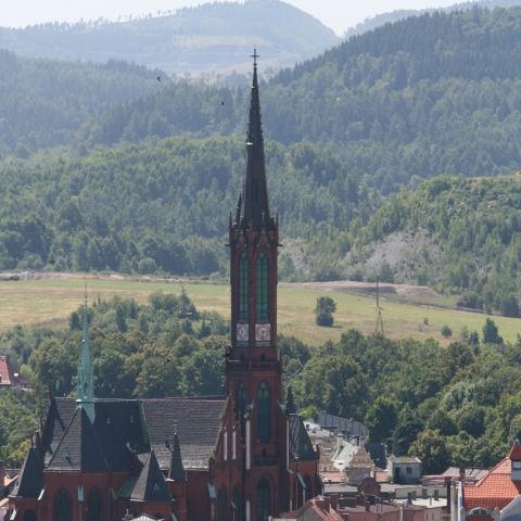 Widok z Harcówki na Kościół św. Aniołów Stróżów (Fot. krystian)
