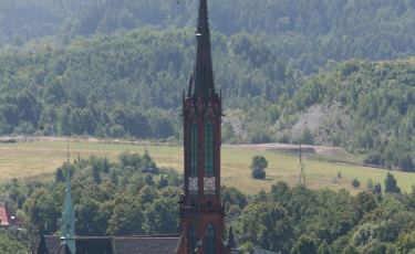 Widok z Harcówki na Kościół św. Aniołów Stróżów (Fot. krystian)